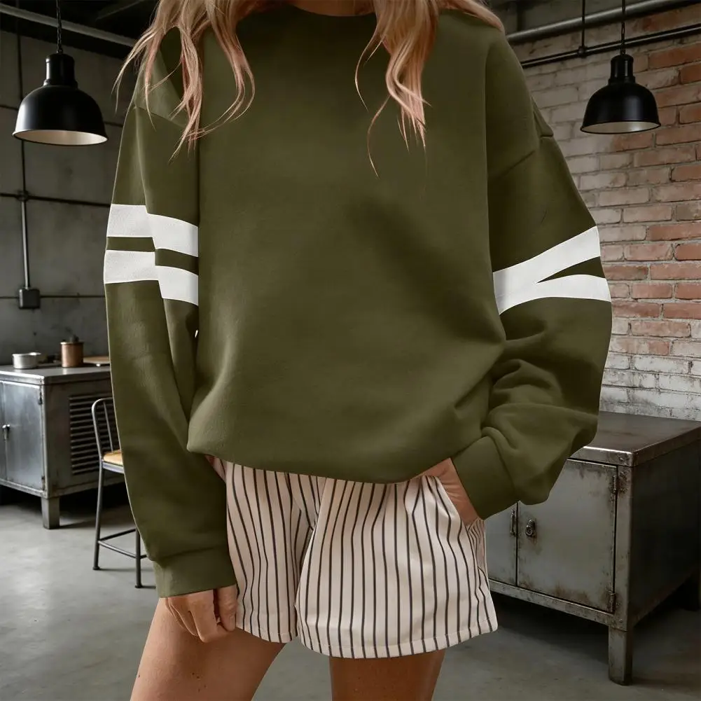 Autumn Sweatshirt Women Soft Breathable Top Oversized Crewneck Sweatshirt for Women Plus Size Long Sleeve Pullover Tops Fall