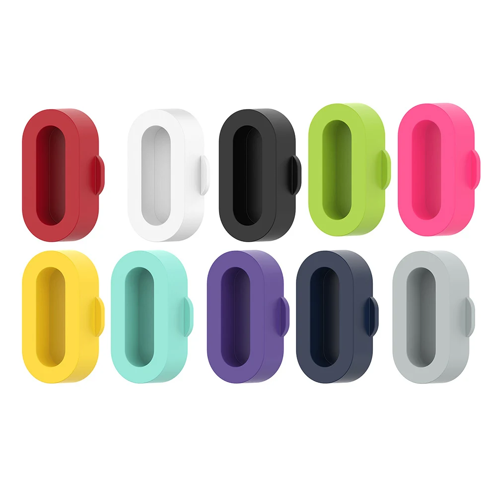 10pcs Universal Dust Cover Silicone Charging Port Cap Anti-dust Dustproof Plug Watch Accessories for Garmin Fenix 7 7s 7x 6 5 5x