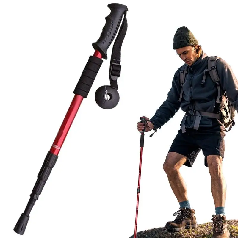 

Trekking Poles For Men Aluminum Alloy Telescopic Trekking Poles For Women Adjustable Crutch Climbing Equipment Outdoor