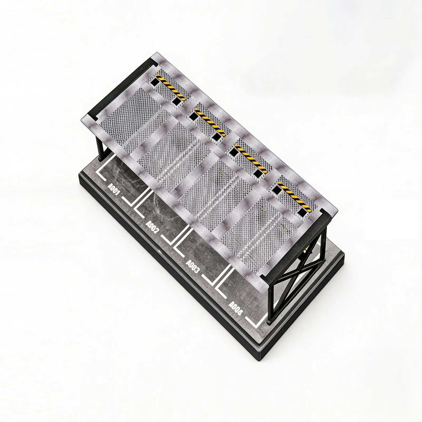 1:64 Scale Car Garage Diorama LED Lighted Display Stand Miniature Scene Storage Parking Lot for Alloy Model Cars