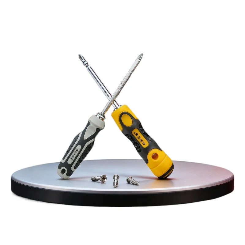 Rotating Magnetic Screwdriver Set, Extendable 2-in-1 Phillips & Slotted Head for Home Electronics Repair