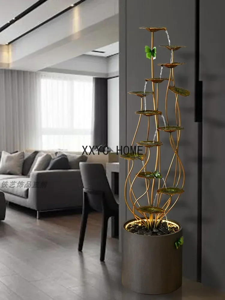 

Woonkamer Floor Stand Decoratie Stromend Water Geluk Grote Decoratie Tv Kast Ambachten Woninginrichting