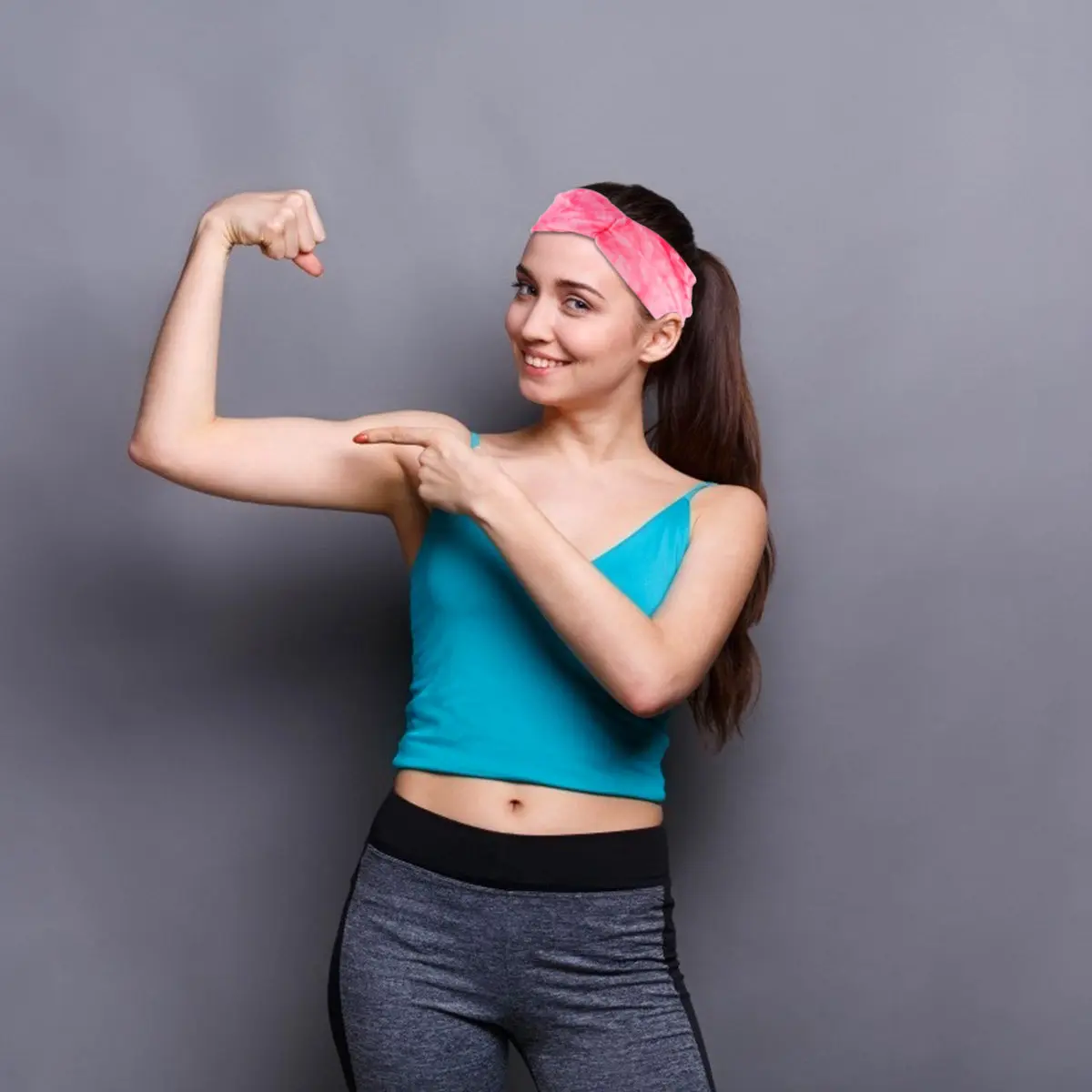 

Набор из 4 эластичных повязок на голову для йоги с эффектом тай-дай, нескользящие, для бега, фитнеса и спорта, удобные и эластичные, впитывающие пот.