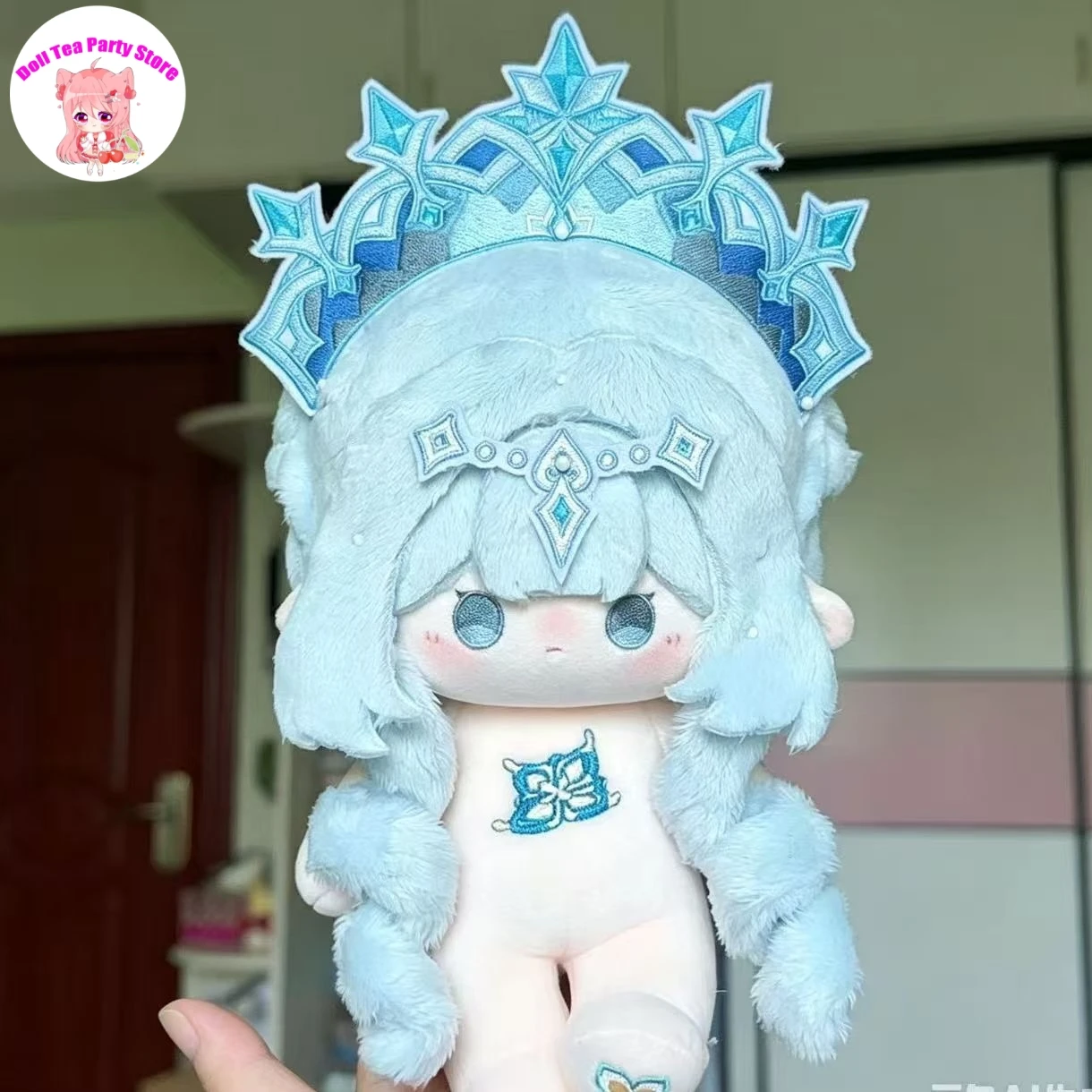Anime Genshin Impact Cotton Doll Anastasya Feodorovna Snezhnaya Soft Stuffed Plushie Game 20cm Dress Up Plush Cotton Body Toys