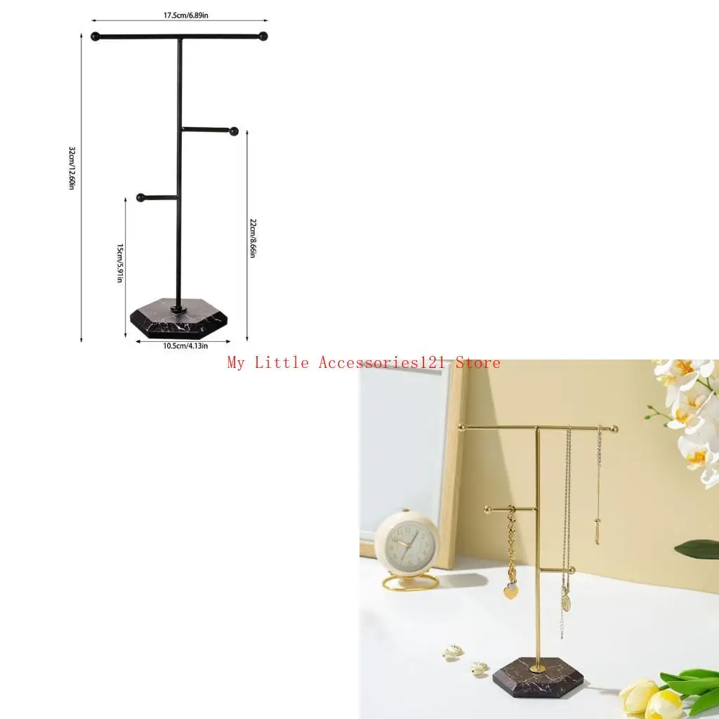 

Space Saving Jewelry Display Stand for Watch Necklace Bracelet Elegant Earrings Rack Multipurpose Accessories Holder