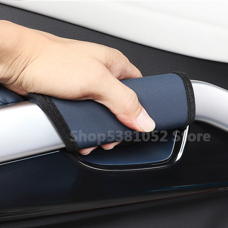 

For BYD Yuan Plus Atto 3 2021 2022 2023 Car Door Armrest Set Inside Handle Pu Leather Sleeve Interior Protective Cover