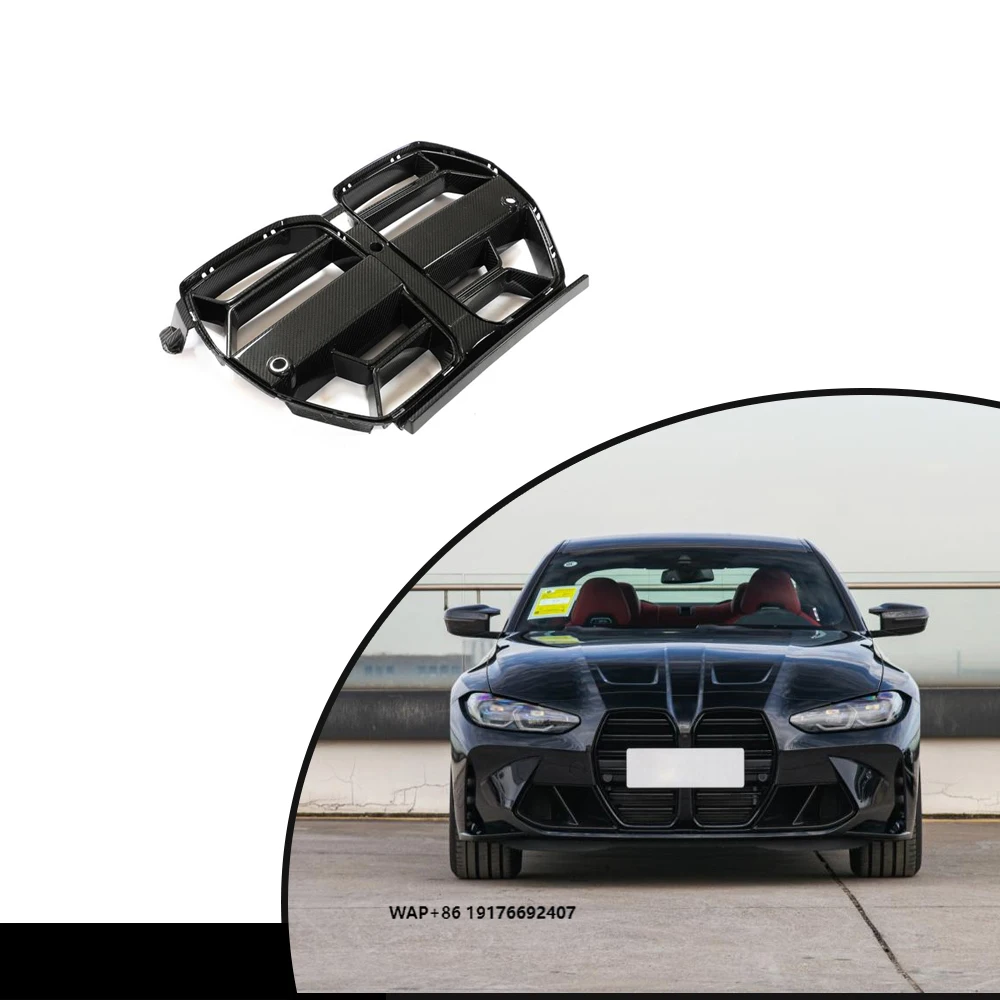

ForBMW G80 M3 G82 G83 M4 2021UP Dry Carbon Fiber Front Kidney Grill With/Without ACC