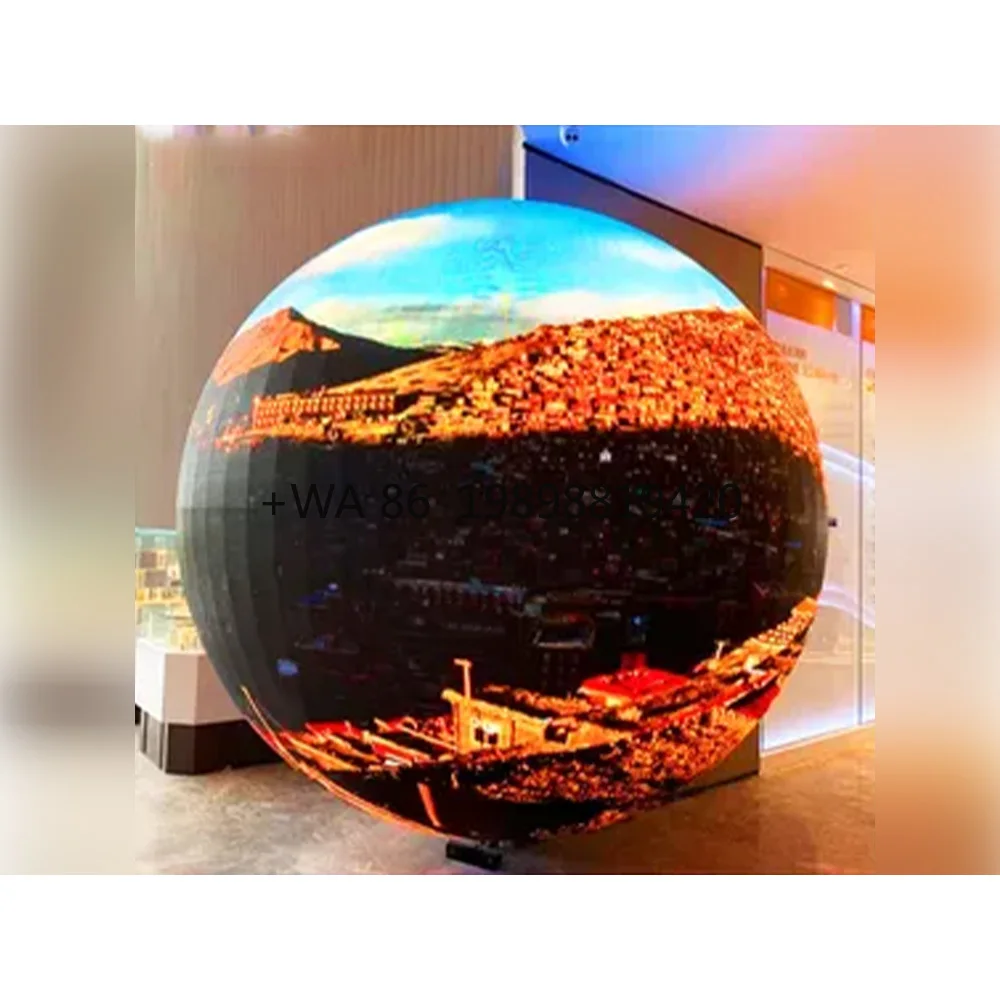 

P4 Pantalla Гибкий светодиодный экран неправильной формы Сферический мягкий экран 360-градусный светодиодный круглый дисплей Сфера Реклама