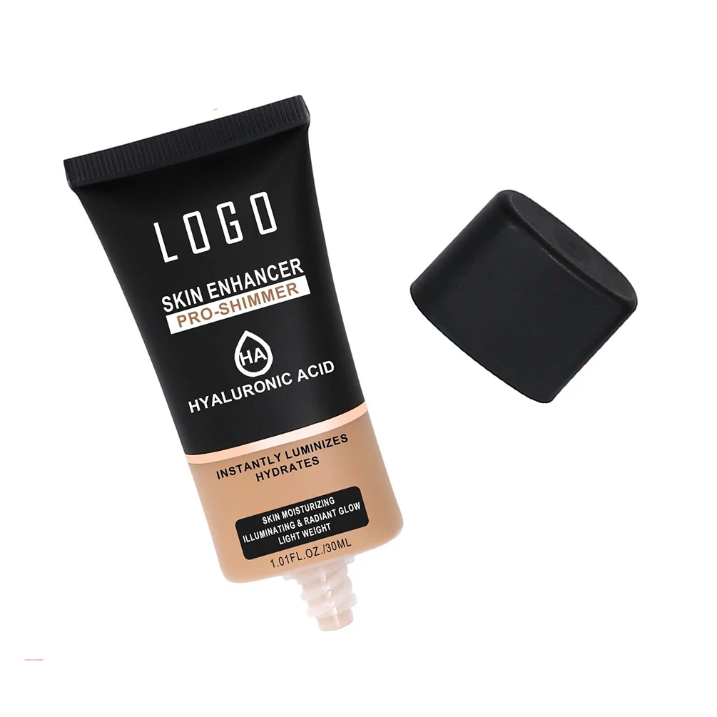 30ml 프라이빗 라벨 6색 페이스 프라이머 맞춤형 로고 튜브 펄 프라이머 호스 보습 크림 롱래스팅 메이크업 도매