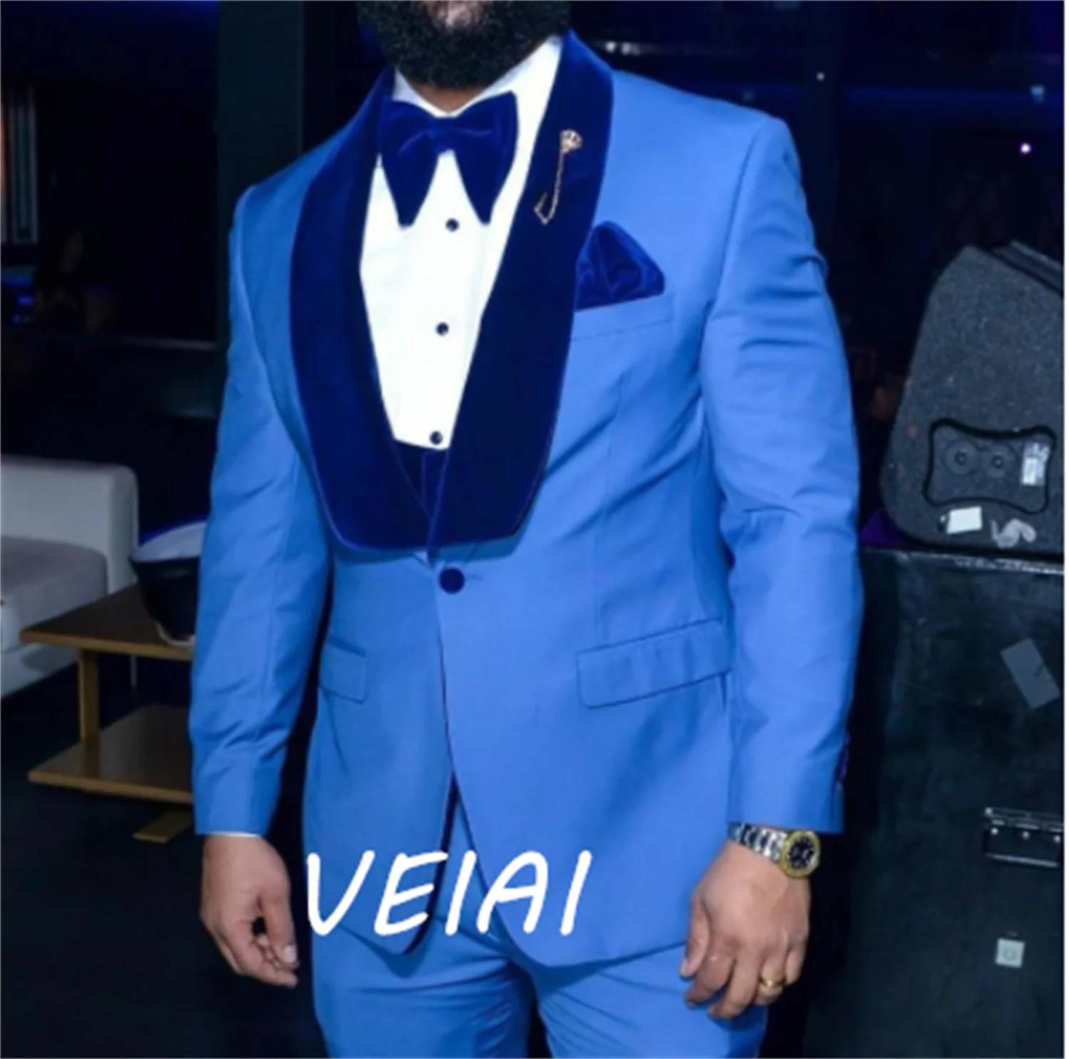 

CustomizedSlim Fit Formal Groom Tuxedos with Shawl Lapel Groomsman Men Suits Male Prom Blazer 3 Piece Fashion Suit Jacket Vest P