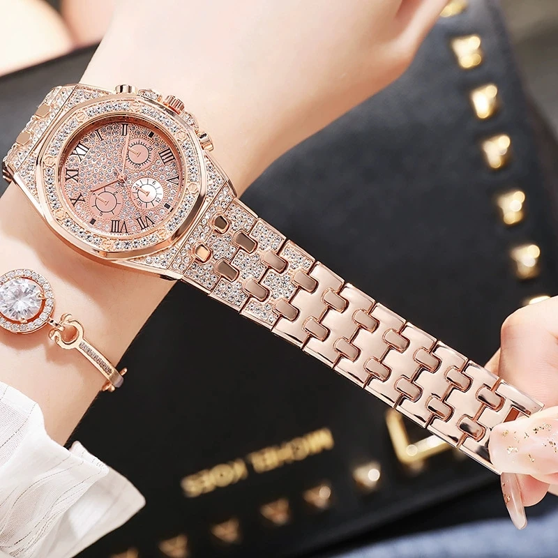 Luxury Women Watches Fashion Rectangle Ladies Steel Band Quartz Watch Reloj Mujer Relogio Feminino Girls Clock Gift