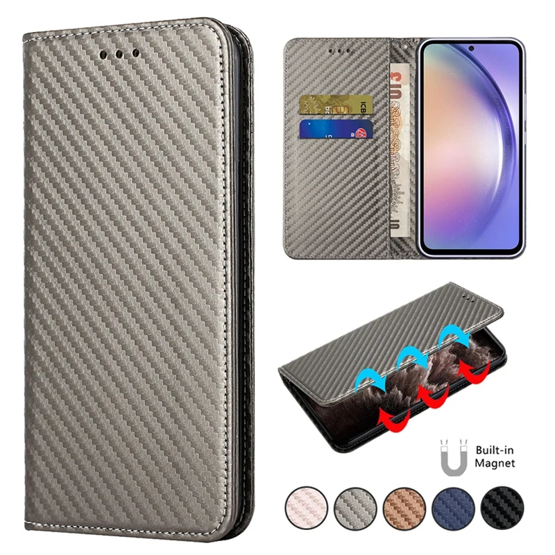 

Strong Magnetic Carbon Fiber Wallet Case for Samsung Galaxy S23FE S23 Ultra S23 S22 S21 S20 A13 A14 A23 A24 A33 A53 A34 A54 A52