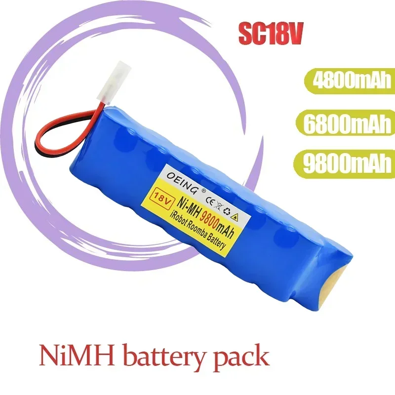 18V NiMH Battery Pack 9800mAh Suitable for  Rowenta CD Vacuum Cleaner RH8771  Tefal Cyclone Extreme Vacuum Cleaner Battery P102