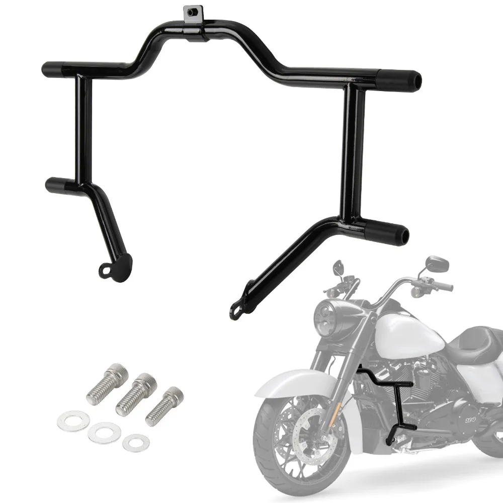 

Передняя защита двигателя мотоцикла, дорожная защита для Road King Street Electra Glide Ultra Limited FLHTC FLHTCU FLHR FLTR FLHT