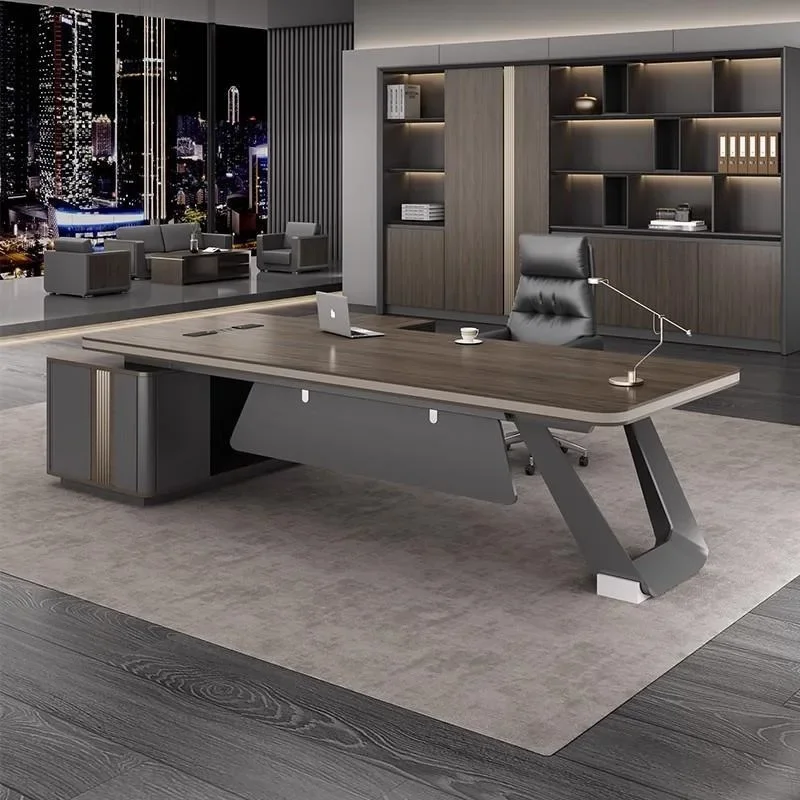 Chairperson, President's Desk, Executive Desk, Boss Desk, Desk Manager, Office Desk and Chair Combination
