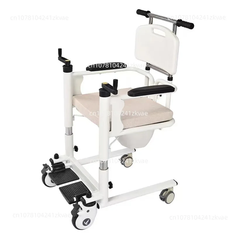 New Hospital Patient Lift Transfer Chair for The Disabled To Transfer To The Toilet The Hand-operated Elderly Shower Chair