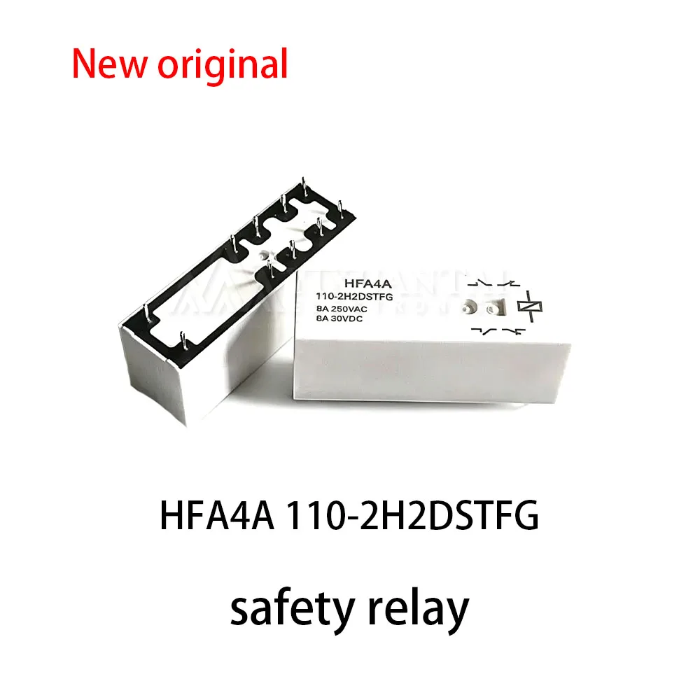 (1pcs~5pcs) 100% New relay HFA4A 110-2H2DSTFG Safety relay 8A 110V 110VDC 10 pin 2 open 2 close conversion