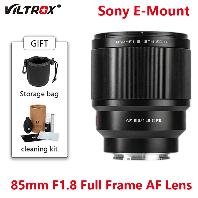 Viltrox AF 85mm F1.8 II Full Frame Auto Focus Camera Lens for Sony ZV1 A7IV A7III A7 Nikon Z 85 1.8