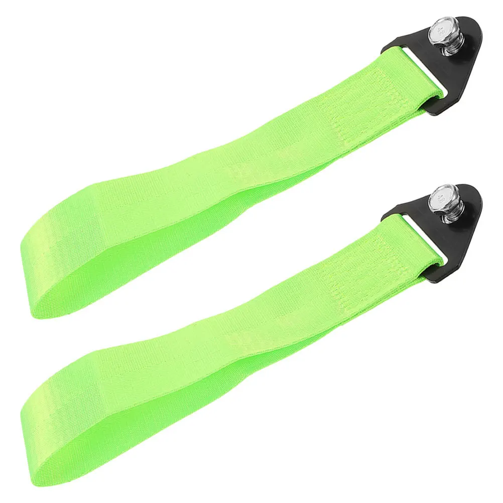 

2pcs Tow Strap Decorative Front Bumper Modification Universal Fit For Car Exterior Upgrade Durable Towing Belt Suvs Trucks Atvs