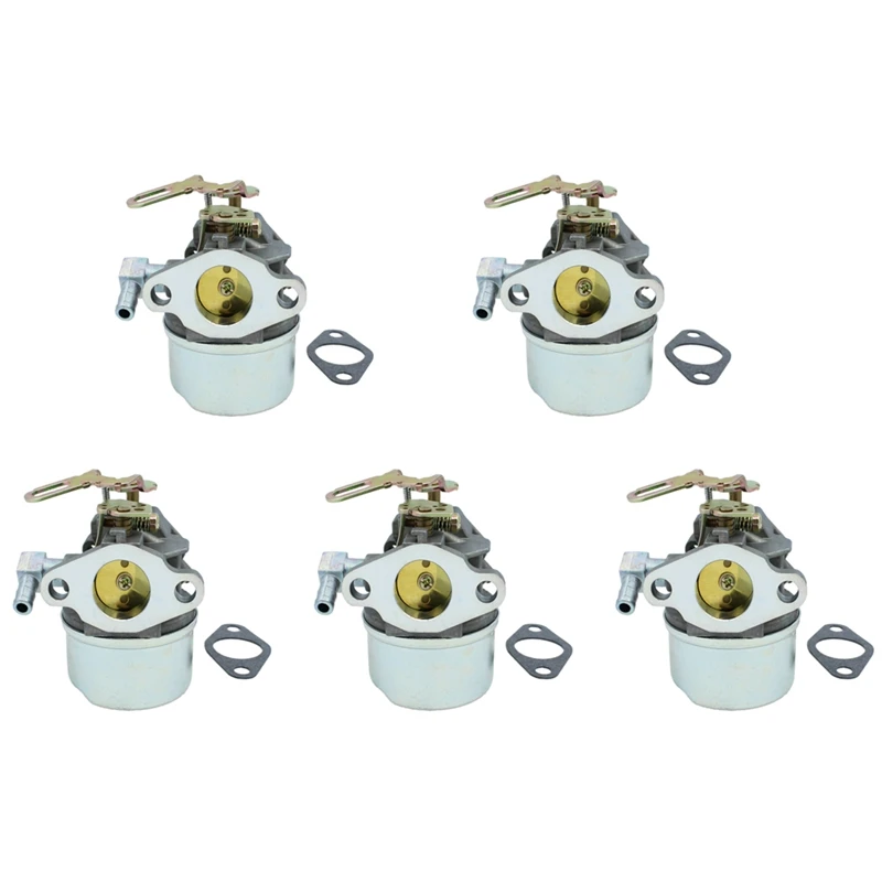 5X Carburetor Carb For Tecumseh 4HP 5HP HSK50 HS50 632107 632107A 640084B Snowblower