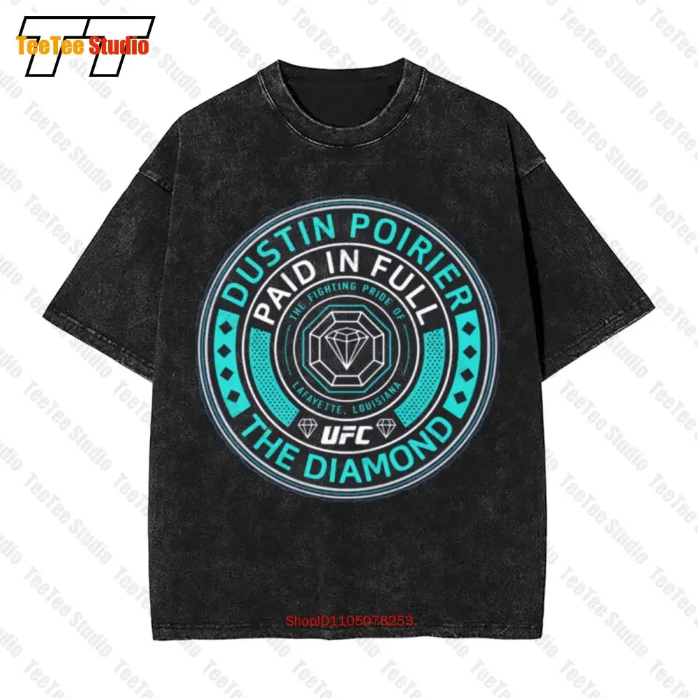 Dustin 2021 The Diamond Poirier Paid In Full Crest Vintage Oversized T-Shirt 6255