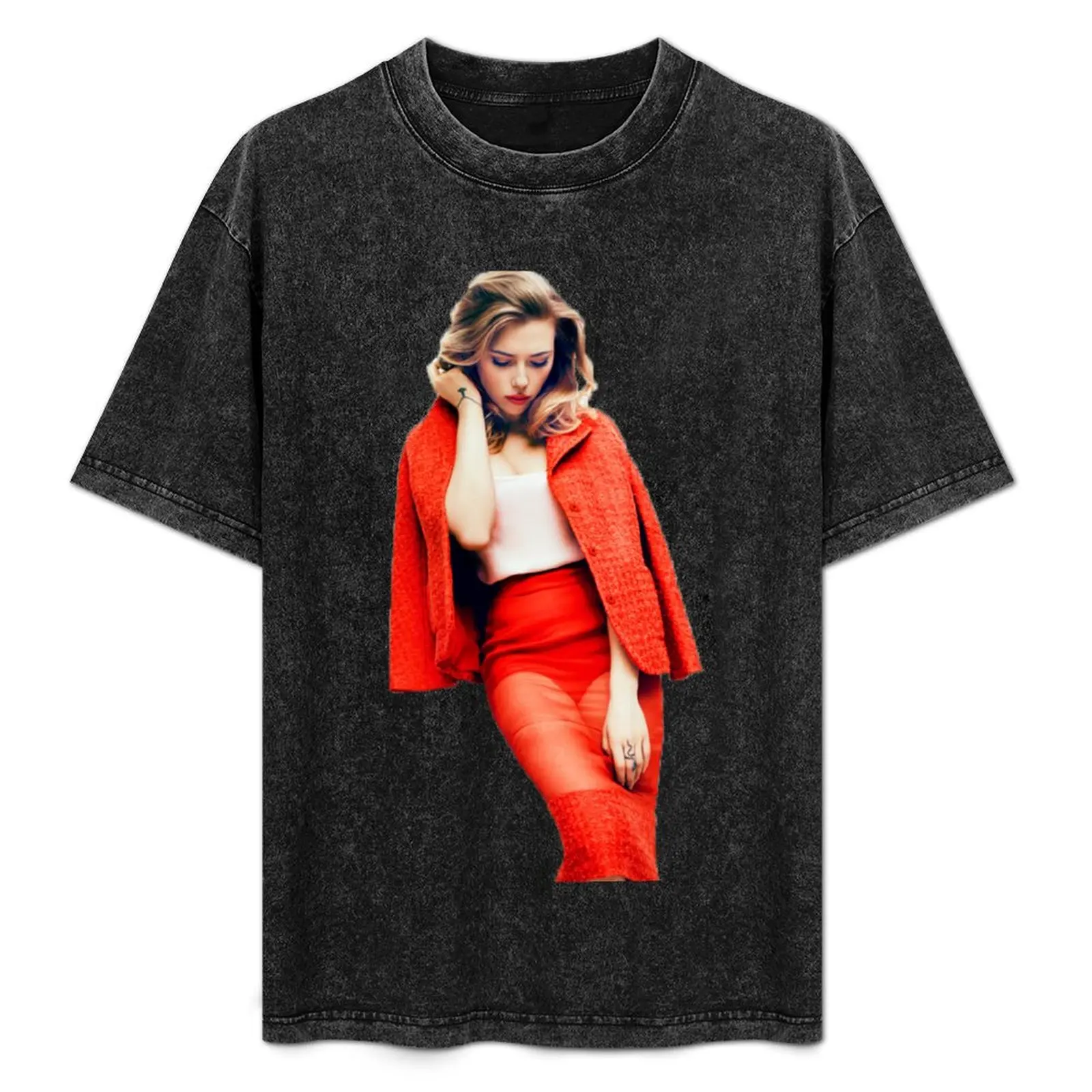 

Scarlett Johansson T-Shirt quick drying anime figures Men's t-shirts