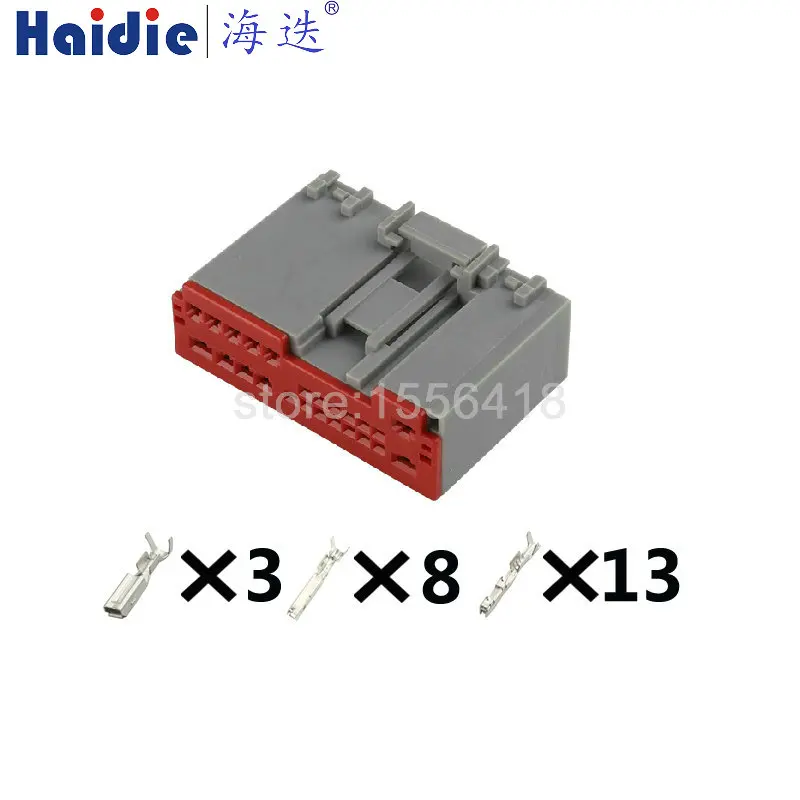 

1-50 sets 24pin auto electrical housing plug 307001244 plastic wiring harness unsealed connector 30700-1244