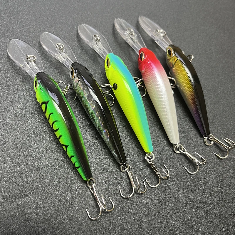 60mm 6g Long Lip Minnow Fishing Lures Wobblers Deep Diving Floating Artificial Bait for Trout Bass Jerkbait Swimbait Equipment
