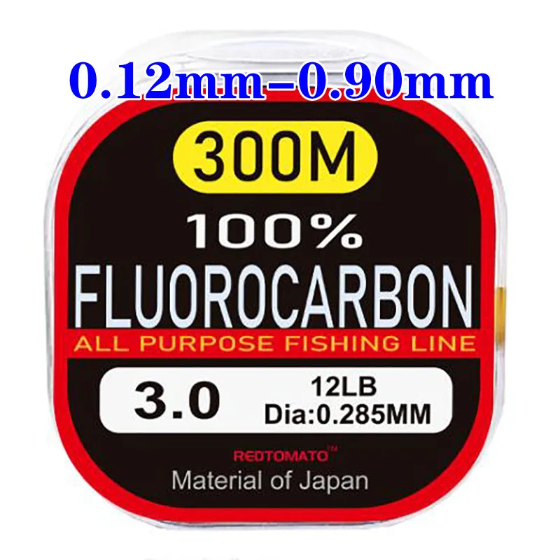 100% Fluorocarbon Leader Fishing Line Transparent Carbon Fiber Big Size Line  Material From Japan Carp Fishing Goods Supplies