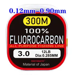 Linha De Pesca Líder De Fluorocarbono, Fibra De Carbono Transparente, Tamanho Grande, Material do Japão Carpa, Suprimentos de Bens, 100%