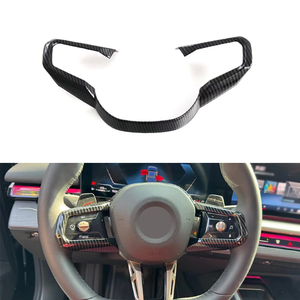 

Car Steering Wheel Panel Decorative Frame Compatible with BMW X3 2025,Steering Wheel Button Panel Decorative Sticker