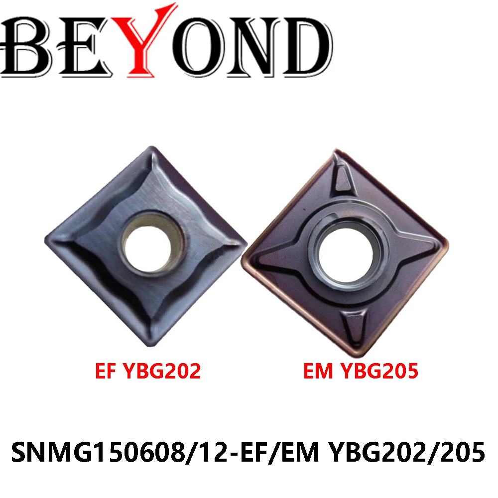 

Original SNMG150608-EF YBG202 SNMG150612-EM YBG205 CNC Machine Turning Tools Cutter SNMG SNMG150608 EF Carbide Inserts BEYOND