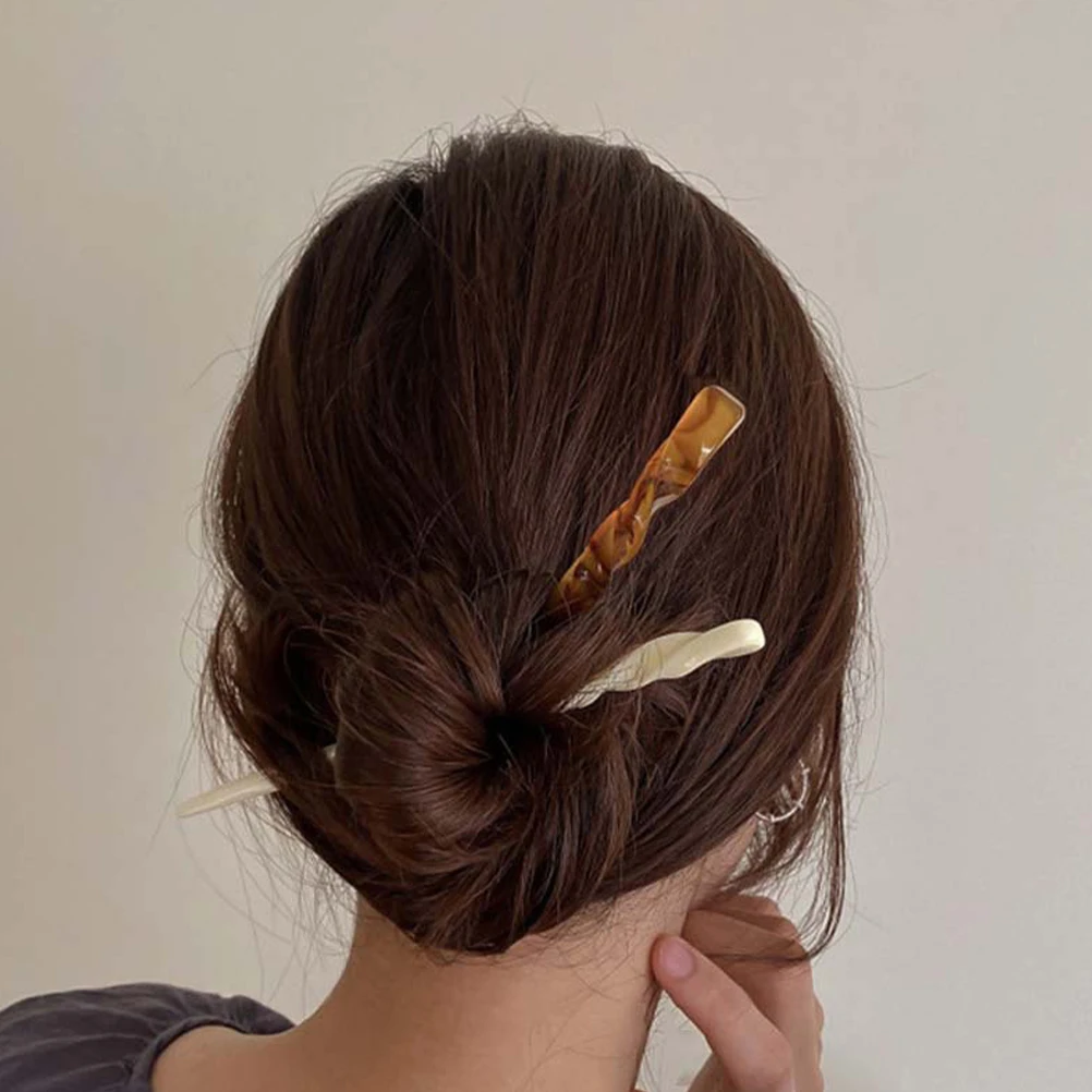 

4 pcs Chinese Sticks Vintage Accessories For Women Durable Decorative Hair Pins Long Hair Stick Bun Holders Gift For Valentine