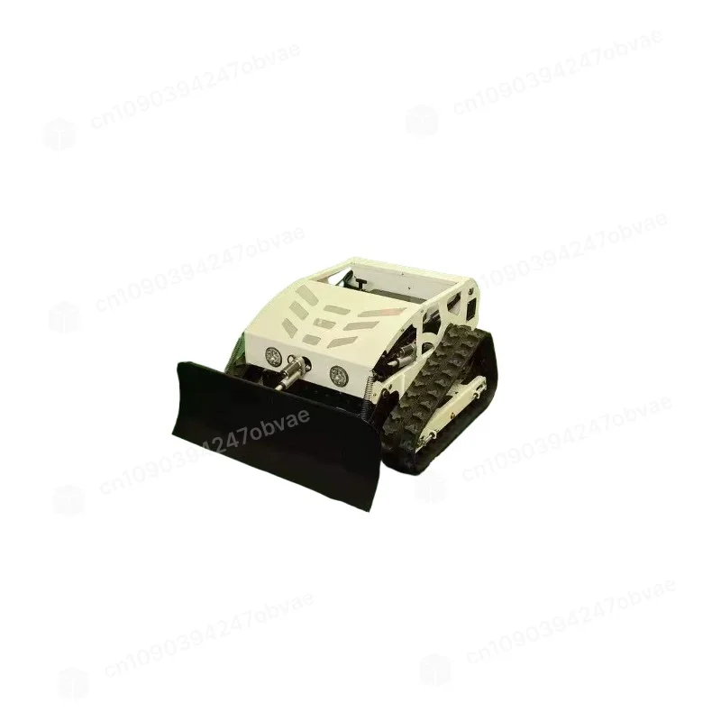 Self-Propelled Remote Control Robot Lawn Mower with Snow Plow Bl
