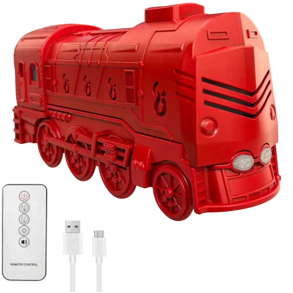 

USB Steam Train Essential Oil Diffuser Humidifier With Remote Control DC5V2A Train Aroma Diffuser 300ml Constant/intermittent