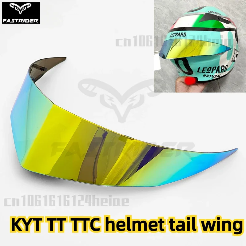 Suitable for KYT TT TTC Helmet Tail Fin Spoiler Full Helmet Modification Large Tail Multi Color Optional