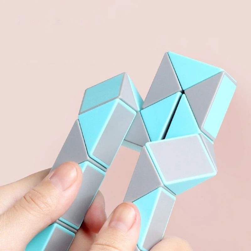Puzzle giocattolo serpente magico Serpente twist Trasformabile infinamente Costruisci animali e forme geometriche Giocattoli puzzle educativi per bambini
