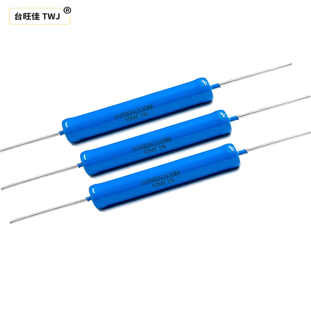 1 peça resistor de alta tensão hvr80au5208 5w 2m1k 10kf30m50m megohm 100m1g15kf resistor não indutivo de filme grosso