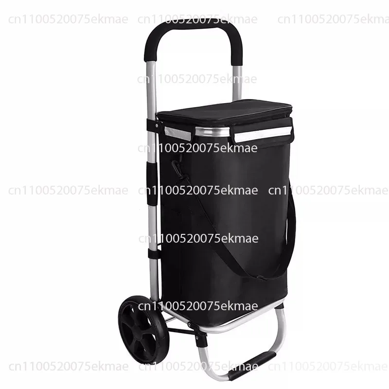 Suitable for portable folding grocery carts and aluminum alloy folding shopping carts