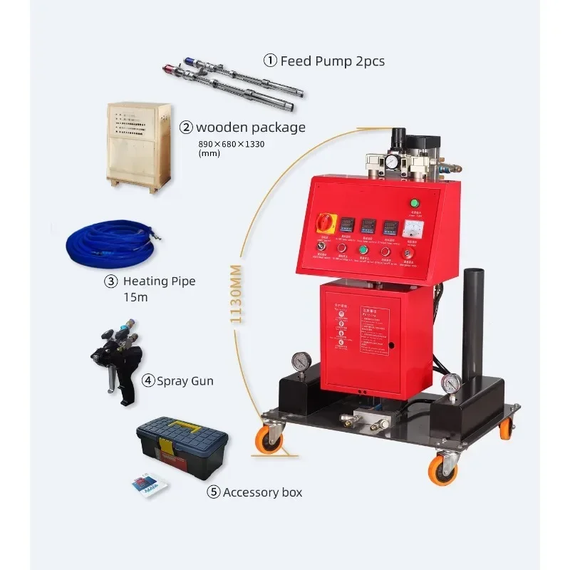 Polyurea Spraying Pouring Device Cold Storage Wall Insulation Polyurethane Foam Spraying Machine