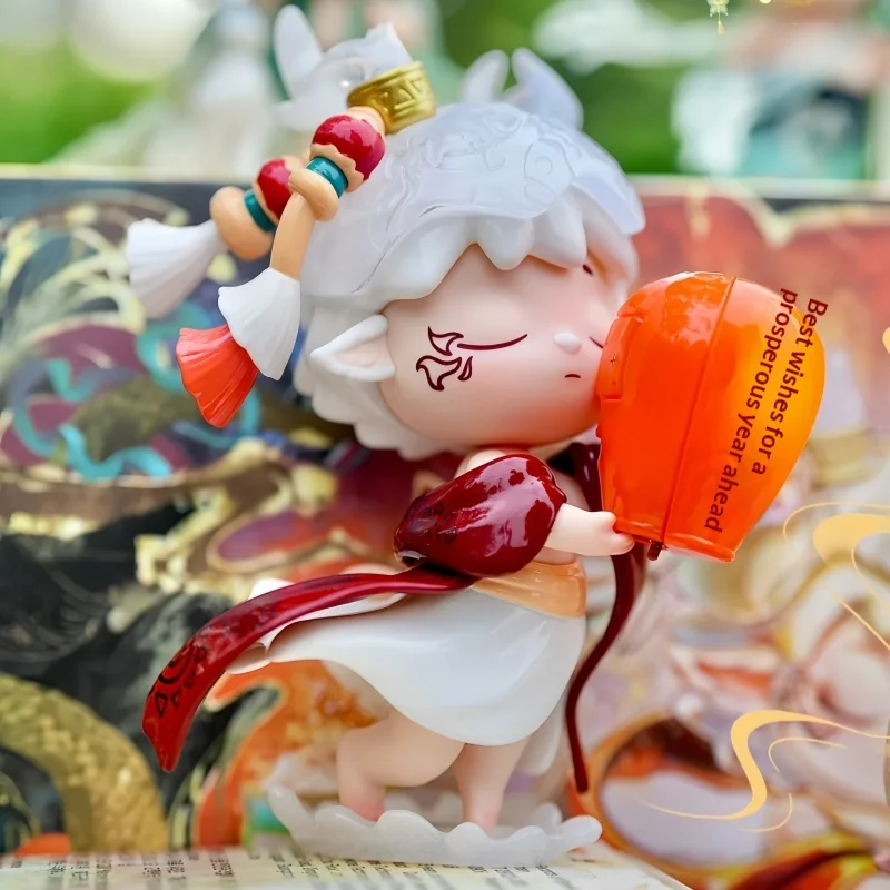 

Genuine Mimi Blind Box Fenghua Record Series Cute Anime Action Figure Kawaii Collectible Model Toy Gift For Anime Fans