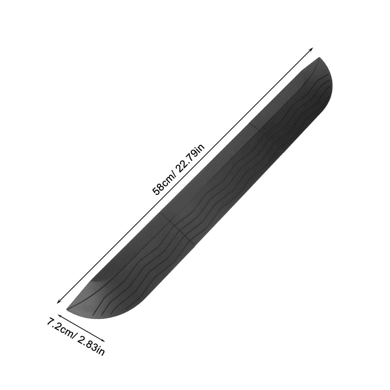 22.8x2.8 Inch Non-Slip Plastic Robot Vacuum Threshold Ramp Mat for Doorway Floor Transition Wheelchair Scooter Curb Garage - view 6