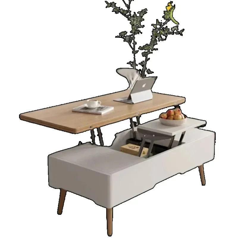 Organizer Lift Up Coffee Table High Nordic Mobile Coffe Table Mesa Lateral Modern Moderno Furniture