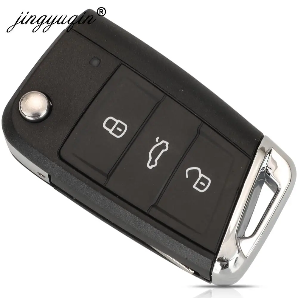 Jingyuqin 5G0959753BH /5G0959753AE 315Mhz MQB48 inteligentny pilot z kluczykiem samochodowym do volkswagena VW Golf 7 Tiguan KeylessGo MQB System