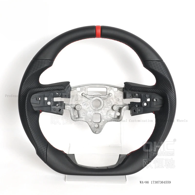 Suitable for 20-21 GMC American SIERRA modified and upgraded sports model perforated leather full-leather car steering wheel