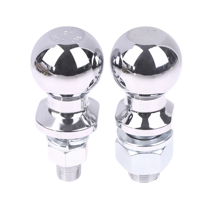 

50MM Chrome Hitch Mount Tow Ball Shank Dia Capacity Coupling Trailer Parts RV Camper Caravan Parts Bola De Remolque Con Rosca