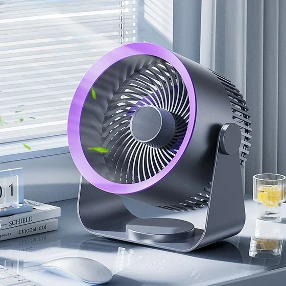 

Small fan desktop electric fan small dormitory home bedroom mute office desktop mini air circulation fan bed usb charging