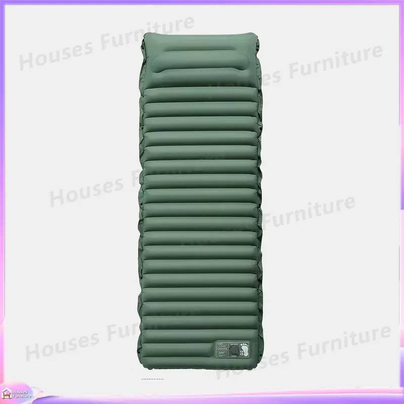 Ultralight Inflatable Sleeping Pad 40D Nylon Thickened Camping Mat Portable Air Mattress for Backpacking Hiking Outdoor