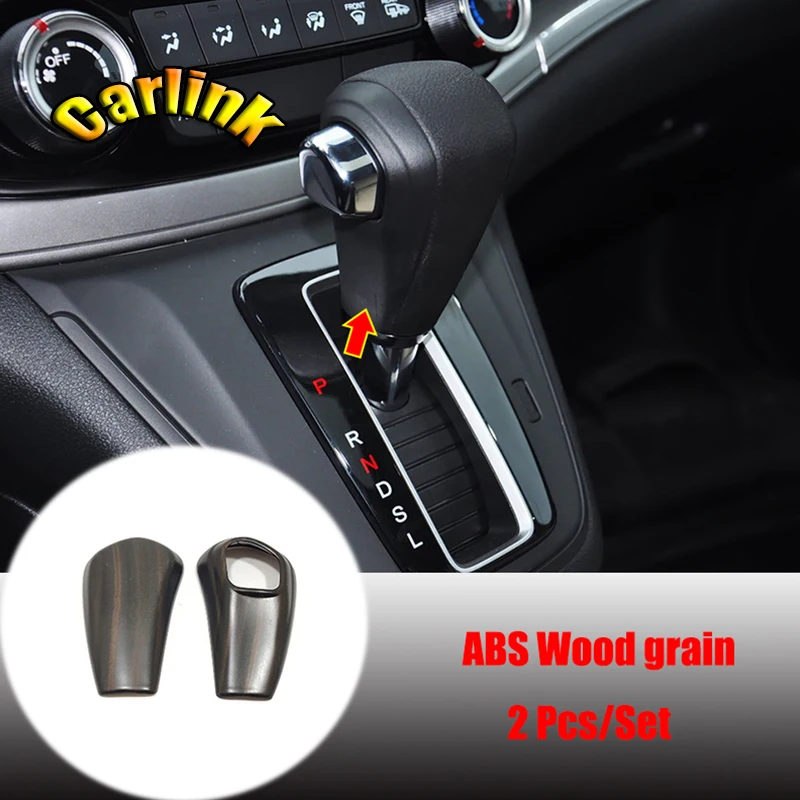 ABS Wood grain For Honda CR-V CRV 2012 13 14 15 2016 Car gear shift knob frame panel Decoration Cover Trim styling Accessories