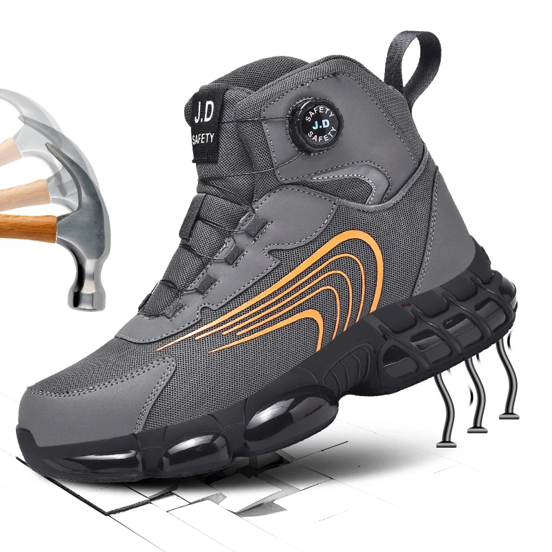 

Safety Shoes Men For Work Sneakers Women Men Steel Toe Work Shoes Security Protective Shoes Lightweight Anti-Smash Anti-Puncture